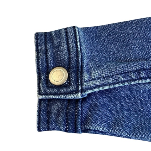 First Impressions Baby Girl Comfy Stretch Denim Jacket Faux-Fur Collar 12 Months - Picture 6 of 6